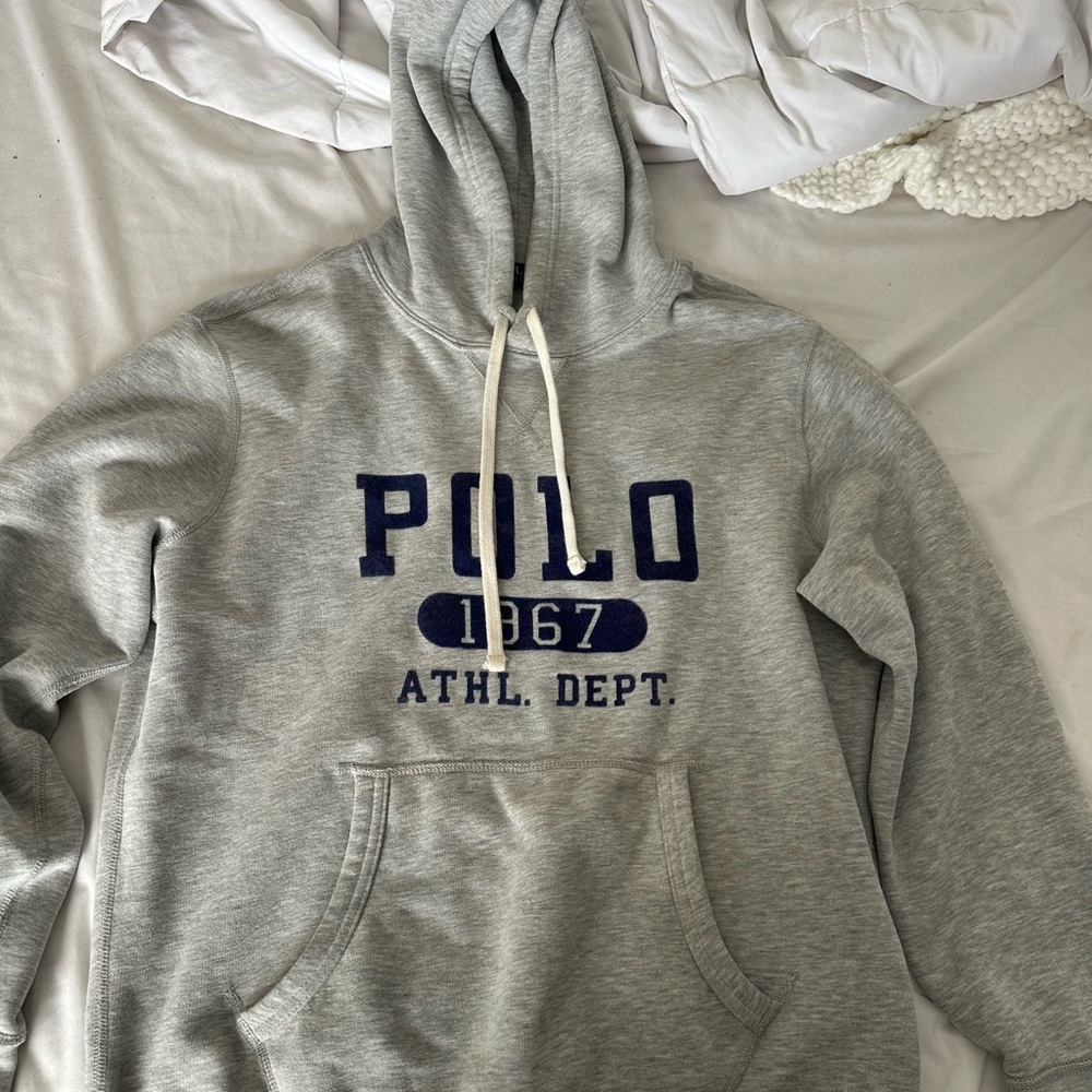 Ralph Lauren Gray and Blue Hoodie